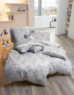 Estella Mako-Satin-Bettwäsche grau^ Satin