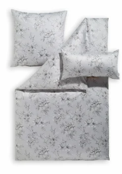 Estella Mako-Satin-Bettwäsche grau^ Satin