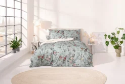 Estella Mako-Satin-Bettwäsche grün^ Satin