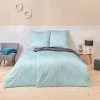 Estella Mako-Satin-Bettwäsche blau^ Satin