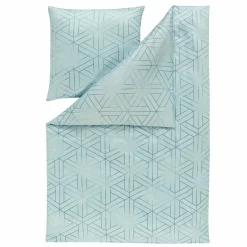 Estella Mako-Satin-Bettwäsche blau^ Satin