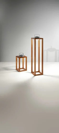 Fabas Luce LED-Akku-Laterne 1flg braun^ Außen Dekobeleuchtung|Außenleuchten