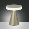 Tischleuchten>Fabas Luce LED-Tischleuchte 1flg goldfarben