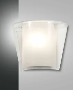 Wandleuchten>Fabas Luce Wandleuchte 1flg weißtransparent