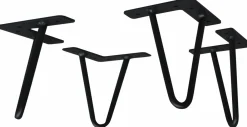 Tv & Mediamöbel> Füße-4er Set schwarz