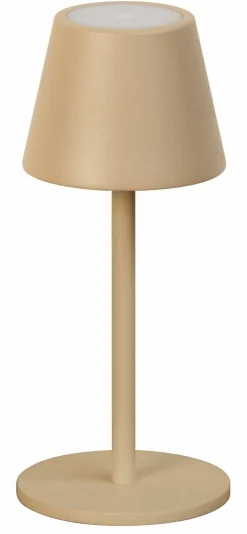 FH Lighting LED-Akku-Tischleuchte 1flg braun^ Tischleuchten