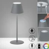 Außen Tischleuchten|Akku Tischleuchten>FH Lighting LED-Akku-Tischleuchte 1flg grau