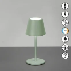 Tischleuchten>FH Lighting LED-Akku-Tischleuchte 1flg grün