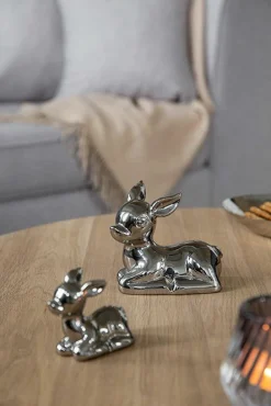 Fink Dekofigur Bambi 11,5cm silberfarben^ Dekoration