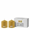Kerzen>Fink Stumpenkerze 10cm goldfarben