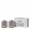 Kerzen>Fink Stumpenkerze 10cm grau