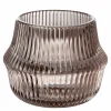 Dekoration>Fink Teelichthalter 7cm silberfarbenbraun