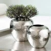 Dekoration>Fink Vase 20cm silberfarben