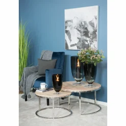 Fink Vase 50x28cm grau^ Dekoration