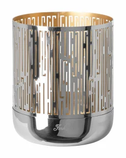 Fink Windlicht 15,5cm goldfarbensilberfarben^ Dekoration