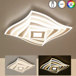 Fischer & Honsel LED-Deckenleuchte 2flg beigegrau^ Deckenleuchten