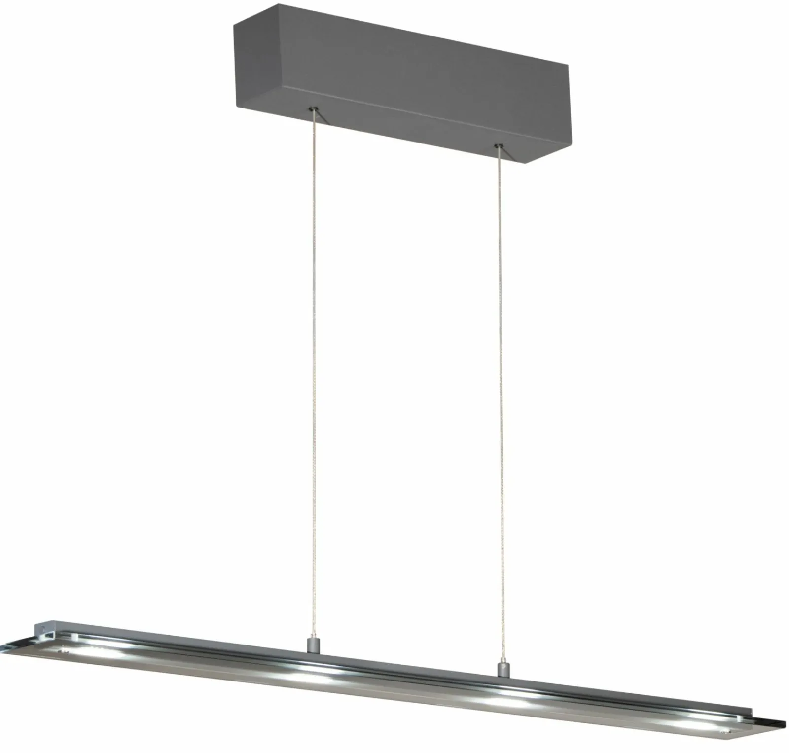 Pendelleuchten>Fischer & Honsel LED-Pendelleuchte 4flg grau