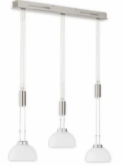 Fischer & Honsel LED-Pendelleuchte 3flg silberfarben^ Pendelleuchten