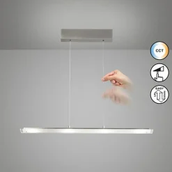 Pendelleuchten>Fischer & Honsel LED-Pendelleuchte 4flg silberfarben