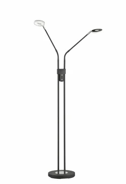 Fischer & Honsel LED-Stehleuchte 2flg schwarz^ Stehleuchten
