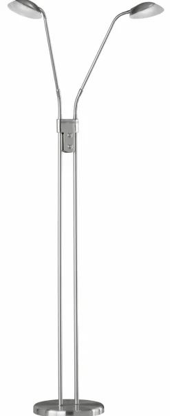 Fischer & Honsel LED-Stehleuchte 2flg silberfarben^ Stehleuchten
