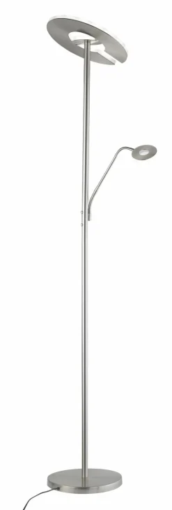 Fischer & Honsel LED-Stehleuchte 2flg silberfarben^ Stehleuchten