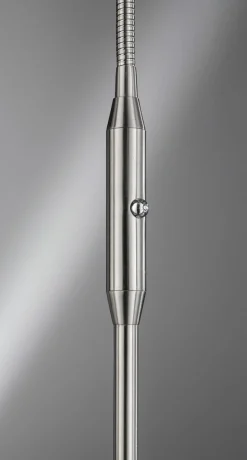 Stehleuchten>Fischer & Honsel LED-Stehleuchte 1flg silberfarben