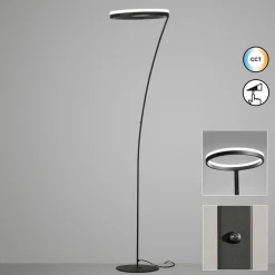 Stehleuchten>Fischer & Honsel LED-Stehleuchte 1flg schwarz
