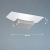 Fischer & Honsel LED-Wandleuchte 1flg silberfarben^ Wandleuchten