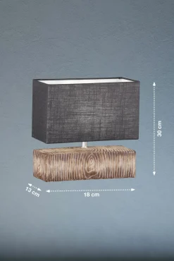 Tischleuchten>Fischer & Honsel Tischleuchte 1flg braun