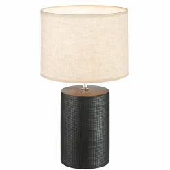 Fischer & Honsel Tischleuchte 1flg schwarz^ Tischleuchten