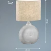 Fischer & Honsel Tischleuchte 1flg silberfarben^ Tischleuchten