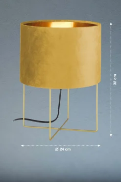 Tischleuchten>Fischer & Honsel Tischleuchte 1flg gelb