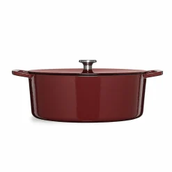 Fissler Bräter oval 33cm rot^ Bräter & Schmortöpfe