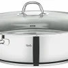 Bräter & Schmortöpfe>Fissler Bräter oval 38cm silberfarben