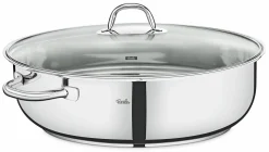 Bräter & Schmortöpfe>Fissler Bräter oval 38cm silberfarben