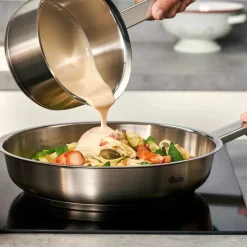 Pfannen>Fissler Stielpfanne 28cm silberfarben