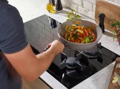 Woks>Fissler Stielwok 30cm grau
