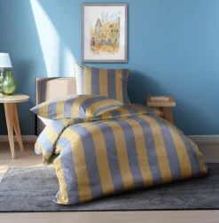 Fleuresse Satin-Bettwäsche blau^ Satin