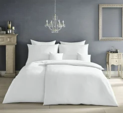 Fleuresse Uni-Satin-Bettwäsche silberfarben^ Satin