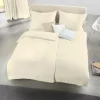 Satin>Fleuresse Uni-Satin-Bettwäsche beige