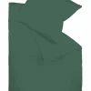 Satin>Fleuresse Uni-Satin-Bettwäsche grün