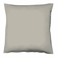 Satin>Fleuresse Uni-Satin-Bettwäsche grau