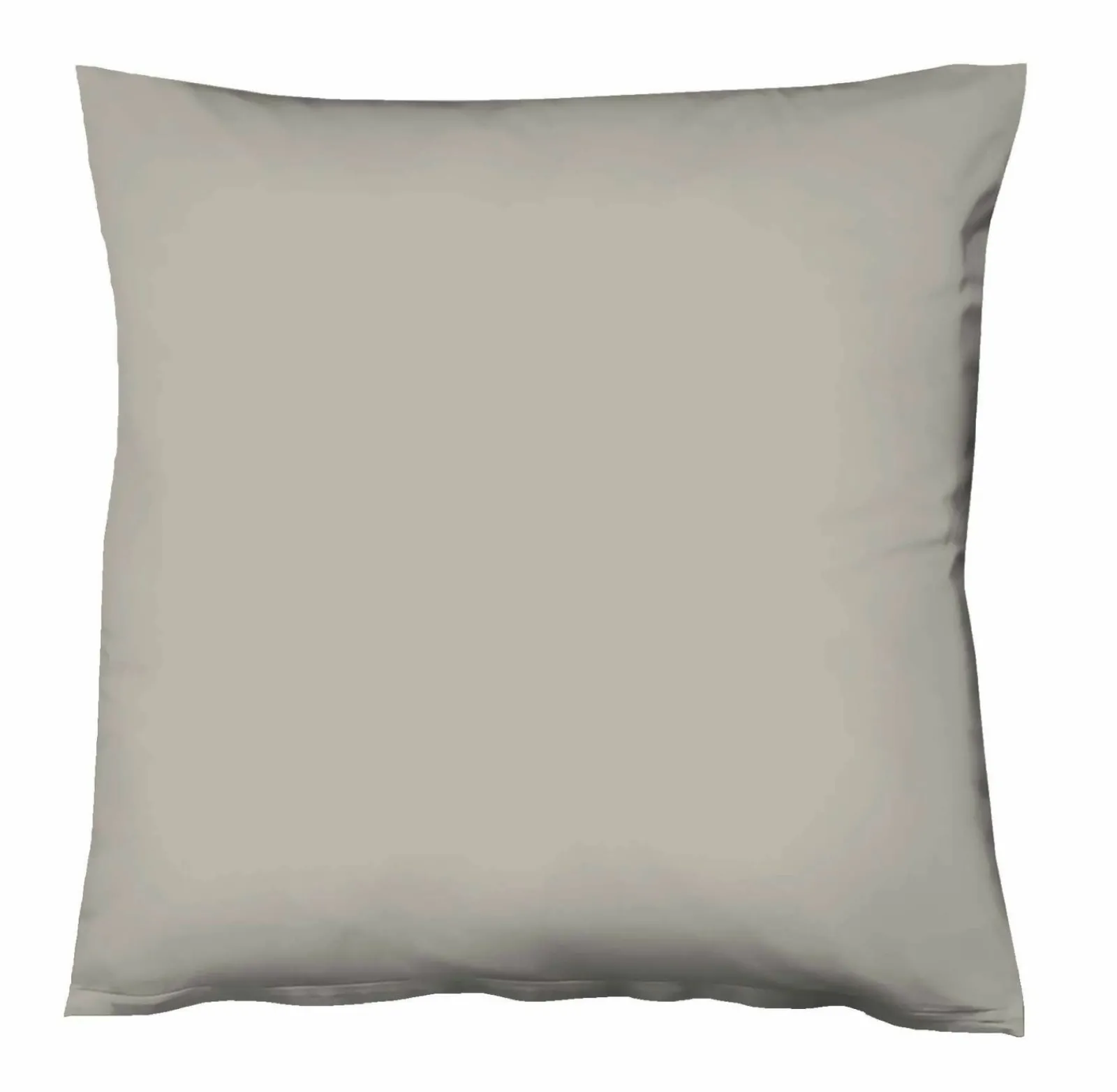 Satin>Fleuresse Uni-Satin-Bettwäsche grau