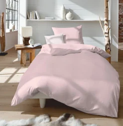 Kopfkissenbezüge|Satin>Fleuresse Uni-Satin-Kissenbezug pink