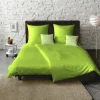 Fleuresse Uni-Satin-Kissenbezug grün^ Kopfkissenbezüge|Satin
