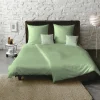 Fleuresse Uni-Satin-Kissenbezug grün^ Kopfkissenbezüge|Satin