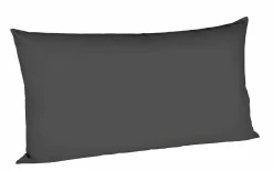 Kopfkissenbezüge|Satin>Fleuresse Uni-Satin-Kissenbezug grau