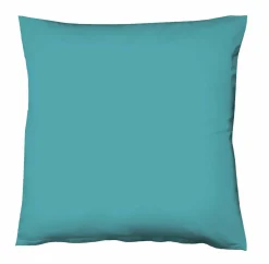 Fleuresse Uni-Satin-Kissenbezug blau^ Kopfkissenbezüge|Satin