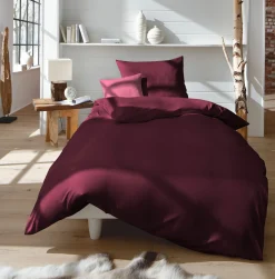 Kopfkissenbezüge|Satin>Fleuresse Uni-Satin-Kissenbezug violett